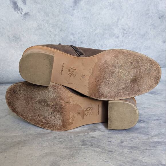 Coclico Bobo Evolo Anthracite Suede Ankle Booties in Brown, Size 39 - Picture 12 of 14